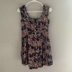 Baby Doll Top w/ Scrunch Elastic Back, Cap Sleeves, Fitted Bust, Flowy Skirt